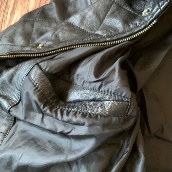 Smart Range Men's Long Sleeve Full Zip Button Black Leather Jacket 3XL - Picture 10 of 12